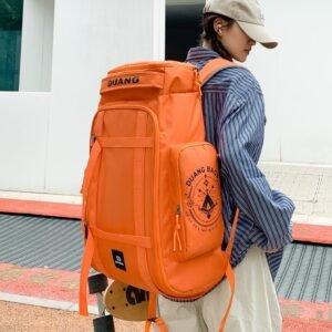 Large Capacity Ski Backpack, Durable Oxford Cloth Travel Rucksack, Multi-functional Outdoor Luggage Bag