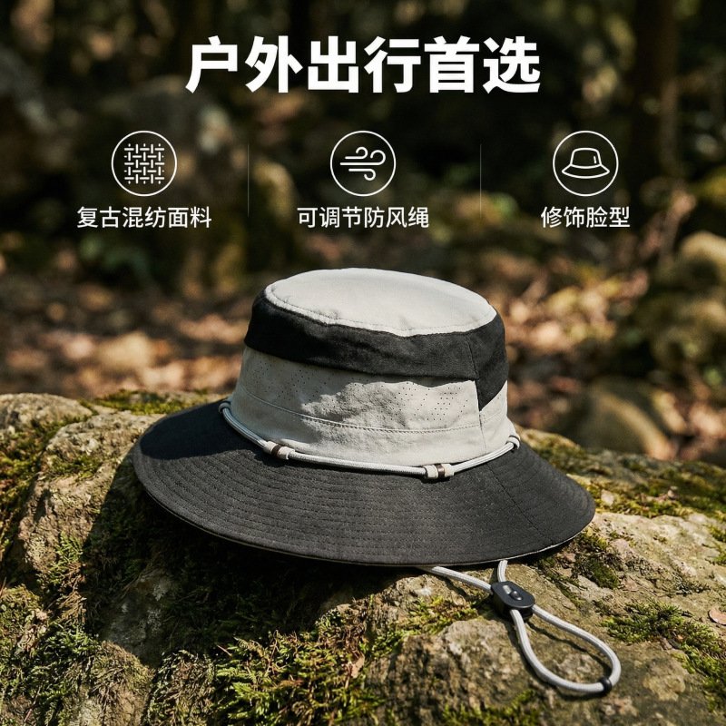 Summer Outdoor Fisherman Hat Men's and Women's Mountain-Style Quick-Drying Breathable Sun Hat Sun Protection Hiking O1CN01fxbbl11VBipyFbofv 2217657072615 0 Cib