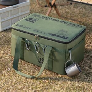 Large Capacity Insulated Cooler Bag, Leakproof Portable Thermal Lunch Bag for Camping Fishing Picnic