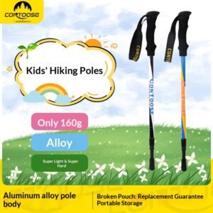 Children's hiking cane, ultra light and stretchable anti slip hiking cane, multifunctional hiking equipment factory wholesale, lightweight