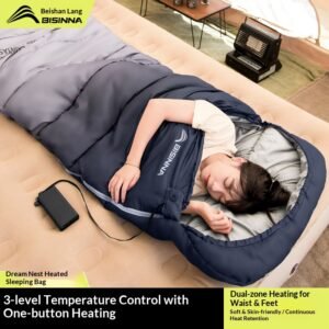 Beishan Wolf Outdoor Sleeping Bag Adult Autumn and Winter Thickened Heating Warm and Cold proof Office Napping Dual purpose Electric Quilt 190 * 80cm