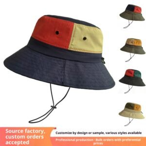 Mountaineering Fisherman Hat Hiking Lightweight Quick-Drying Waterproof Sunshade Sun Hat Women's and Men's Summer Fishing Hat Customization