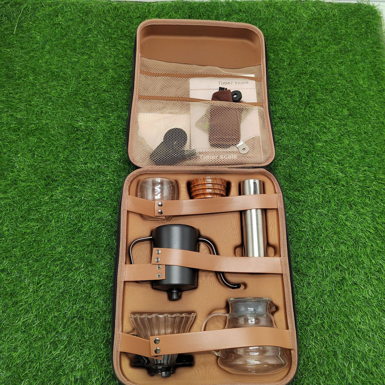 Complete Pour Over Coffee Set, Hand Drip Coffee Kit with Gooseneck Kettle, Grinder, Scale, Dripper, Server and Filters for Home & Gifts
